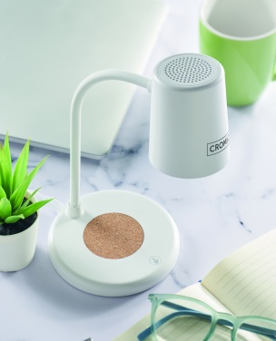 Logo trade promotional merchandise photo of: Wireless charger, lamp speaker
