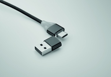 Logo trade promotional items picture of: 4 in 1 charging cable type C