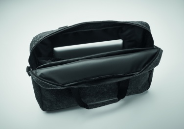 Logotrade promotional giveaway image of: 15 inch RPET felt laptop bag