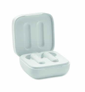 Logotrade promotional gift image of: TWS earbuds with solar charger