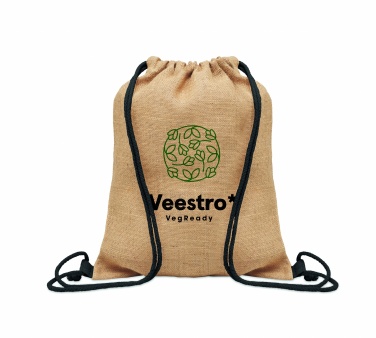 Logo trade promotional gifts picture of: Jute drawstring bag