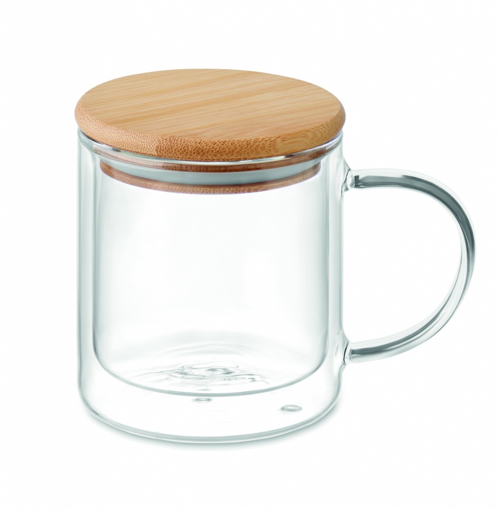 Logo trade promotional merchandise image of: Double wall borosilicate mug