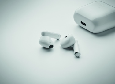 Logo trade promotional giveaway photo of: TWS earbuds with charging base
