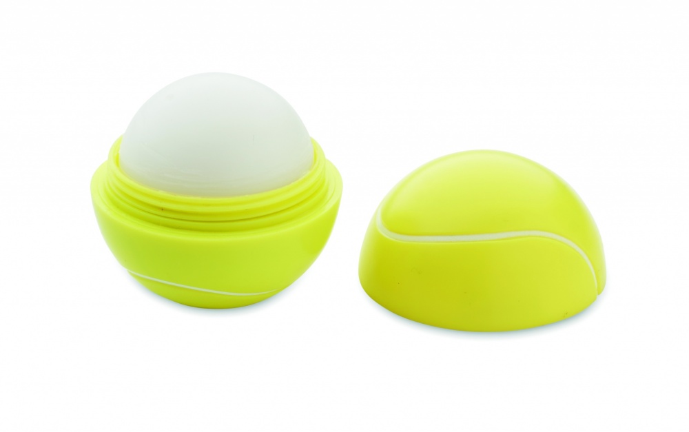 Logotrade promotional giveaway image of: Lip balm in tennis ball shape