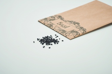 Logo trade promotional merchandise picture of: Basil seeds in craft envelope
