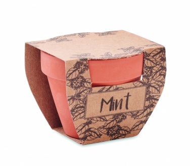 Logotrade promotional gift image of: Terracotta pot mint seeds
