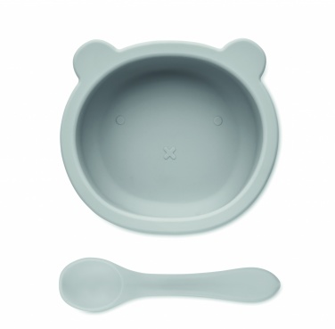 Logotrade promotional giveaway picture of: Silicone spoon, bowl baby set