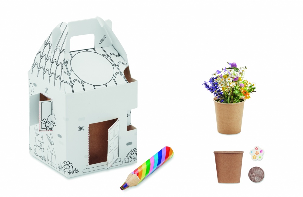 Logotrade advertising products photo of: House shaped seeds grow set