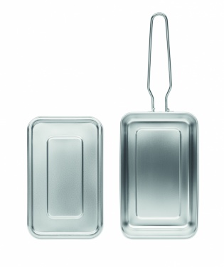 Logo trade promotional items image of: Stainless steel lunch box