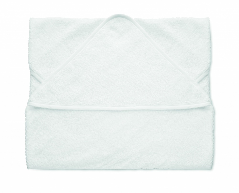 Logo trade promotional gift photo of: Cotton hooded baby towel
