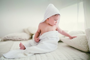 Logotrade promotional merchandise picture of: Cotton hooded baby towel