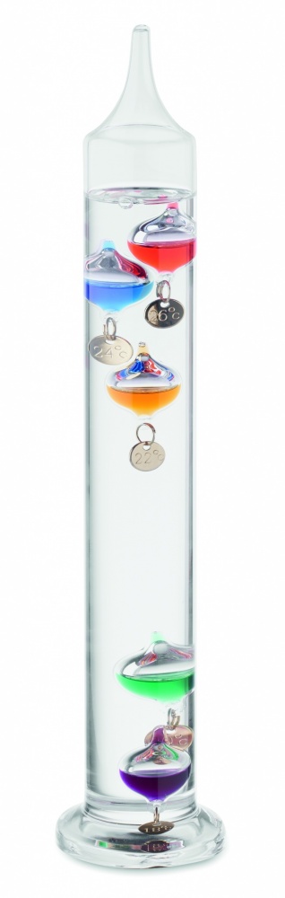 Logo trade promotional items picture of: Galileo thermometer glass 28cm