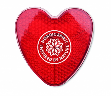 Logo trade corporate gifts image of: Heart shaped reflector light