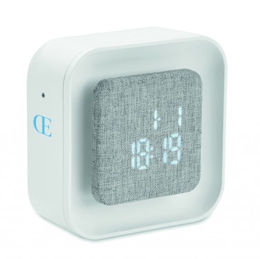 Logo trade promotional products picture of: Recycled ABS/RPET alarm clock Stuttgart