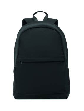 Logotrade business gifts photo of: A 15-inch laptop backpack made of recycled pre-consumer cotton and recycled polyester with customizable printing.
