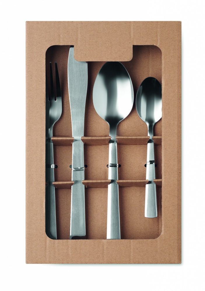 Logo trade promotional gifts image of: 16 piece cutlery set.