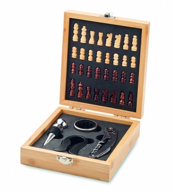 Logotrade advertising products photo of: Chess board wine set