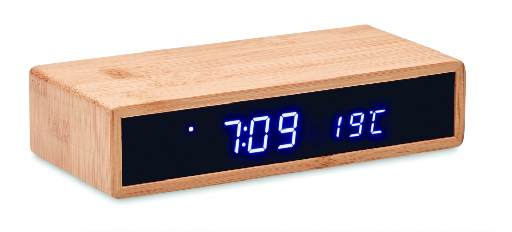 Logotrade promotional giveaway picture of: Wireless charger in bamboo 5W