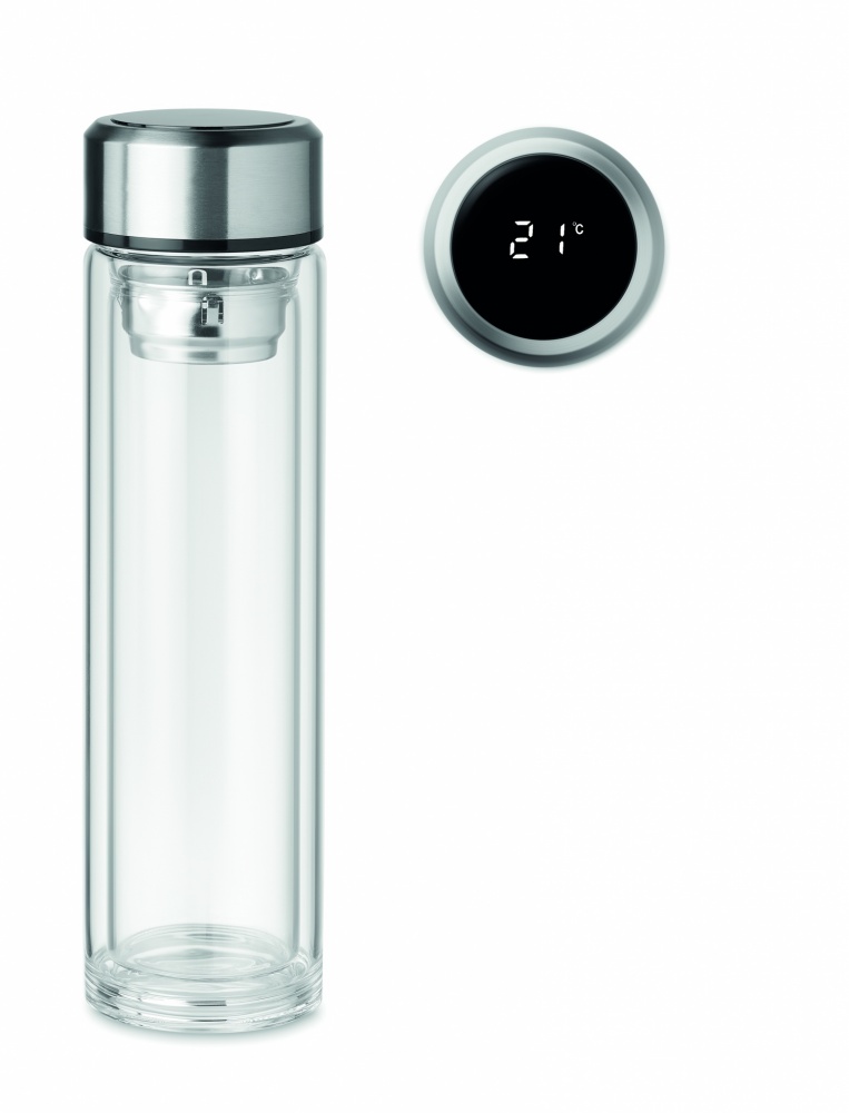 Logotrade promotional giveaway image of: Bottle with touch thermometer