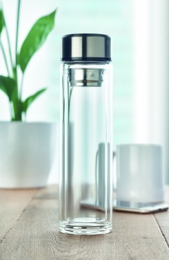 Logotrade promotional item image of: Bottle with touch thermometer