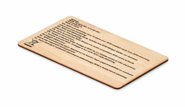 Logotrade promotional products photo of: RFID card in bamboo material