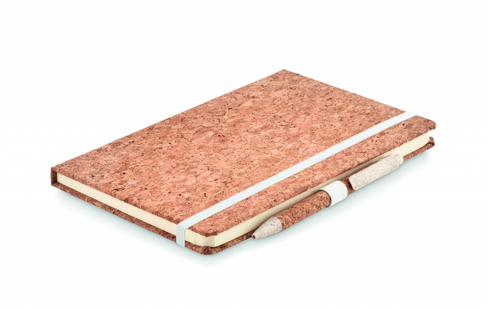 Logotrade promotional gift picture of: A5 cork notebook with pen