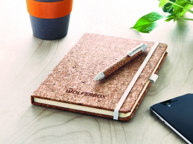 Logotrade advertising product image of: A5 cork notebook with pen