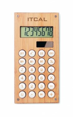 Logotrade corporate gifts photo of: 8 digit bamboo calculator