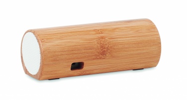 Logo trade business gifts image of: Wireless bamboo speaker 2x5W