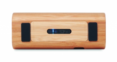 Logotrade promotional merchandise picture of: Wireless bamboo speaker 2x5W