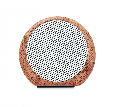 Logo trade business gift photo of: Wireless bamboo speaker 2x5W