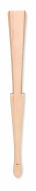 Logotrade promotional products photo of: Wood hand fan with cork fabric