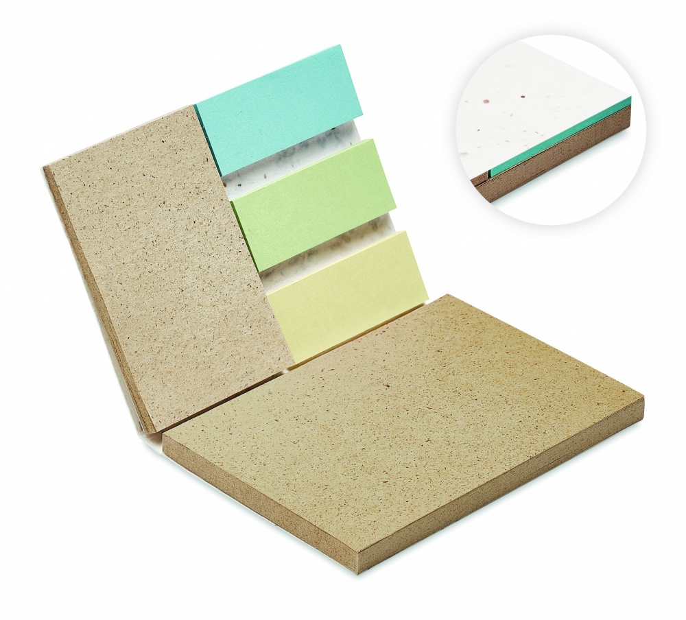 Logotrade advertising products photo of: Grass/seed paper memo pad