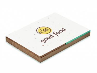 Logotrade promotional product picture of: Grass/seed paper memo pad