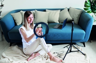 Logo trade business gift photo of: 26 cm LED ring light set