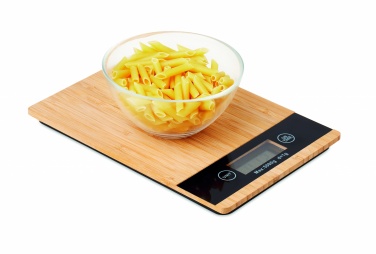 Logo trade corporate gifts image of: Bamboo digital kitchen scales
