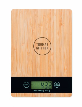 Logotrade business gifts photo of: Bamboo digital kitchen scales