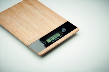Logotrade promotional item image of: Bamboo digital kitchen scales