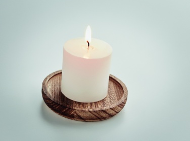Logotrade promotional gifts photo of: Candle on round wooden base