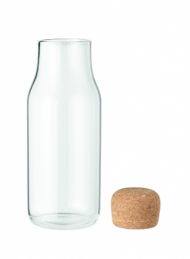 Logotrade promotional giveaway image of: Glass bottle cork lid 600 ml