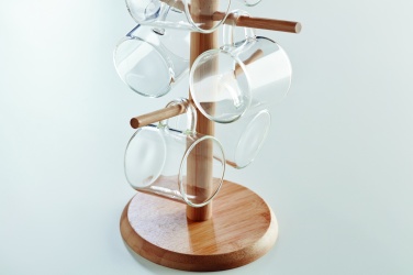 Logo trade advertising product photo of: Bamboo cup set holder