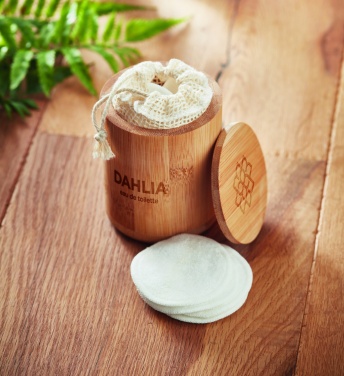 Logotrade promotional giveaway picture of: Bamboo fibre cleansing pad set
