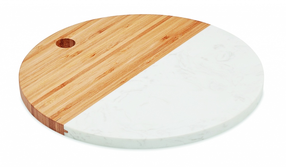 Logo trade promotional products picture of: Marble/ bamboo serving board