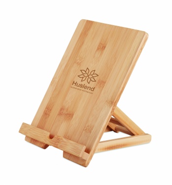 Logo trade advertising products picture of: Bamboo tablet stand TUANUI