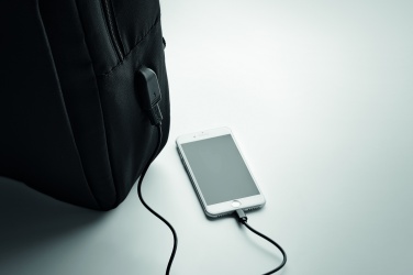 Logo trade business gifts image of: Laptop backpack in 300D RPET