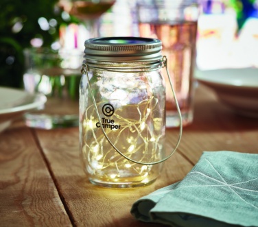 Logotrade promotional giveaway picture of: Solar mason jar outdoor lamp