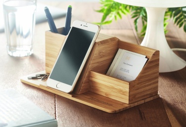 Logo trade promotional gifts picture of: Desktop wireless charger  10W GROOVY