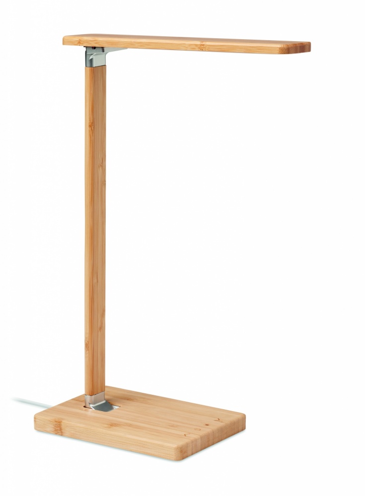 Logo trade business gift photo of: Desktop light and charger 10W