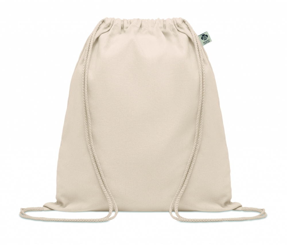 Logotrade business gift image of: Organic cotton drawstring bag