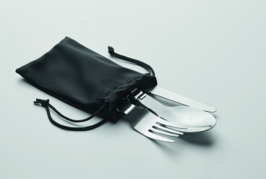 Logo trade promotional merchandise picture of: 3-piece camping cutlery set